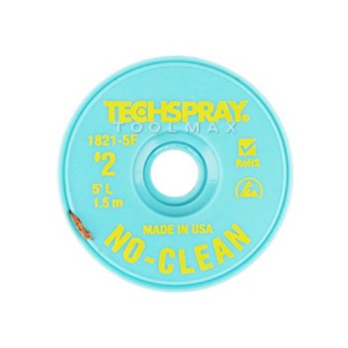 TECHSPRAY 솔더윅 1821-5F NO-CLEAN 1.4mm*1.5M