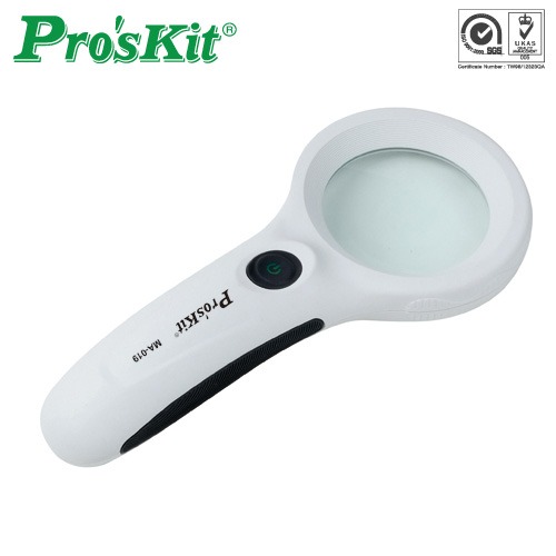 [PK271] Prokit 확대경, (MA-019) / LED 램프(랜턴) 확대경, 돋보기, 휴대용(학습, 독서, 정밀 작업 등)