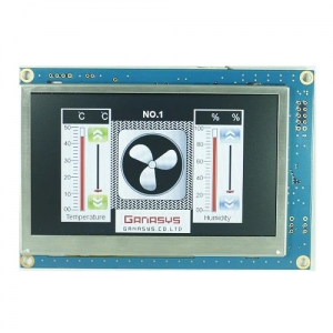 GL-CON43-L + 4.3인치 TFT-LCD (터치판넬 포함)