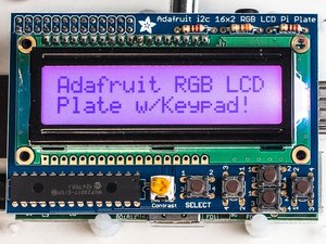 [A1109] Adafruit RGB Positive 16x2 LCD+Keypad Kit for Raspberry Pi