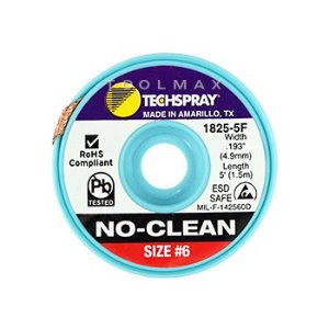 TECHSPRAY 솔더윅 1825-5F NO-CLEAN 4.9mm*1.5M